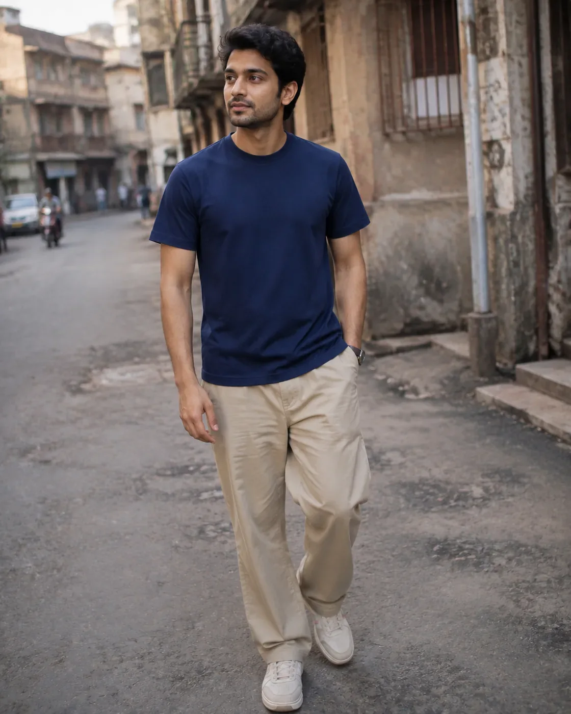 Regular Tee — Navy Blue