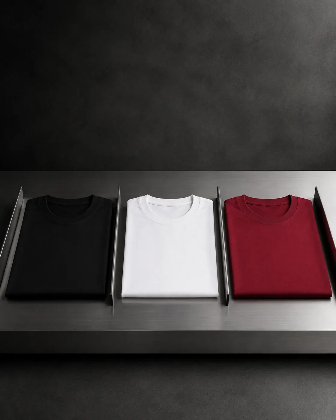 Combo of 3 — Black + White + Maroon photoshoot image