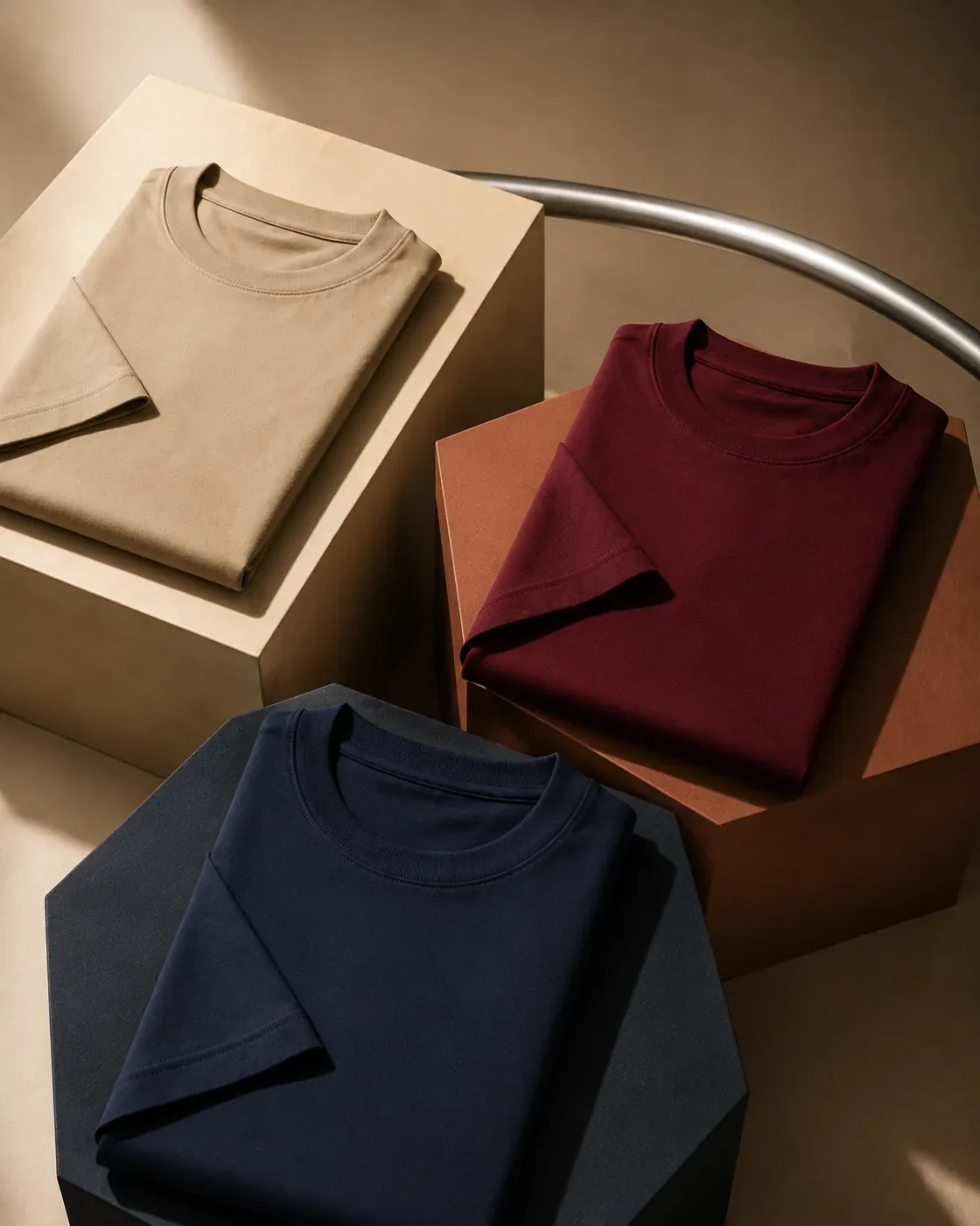 Combo of 3 — Maroon + Coffee Brown + Skin photoshoot image